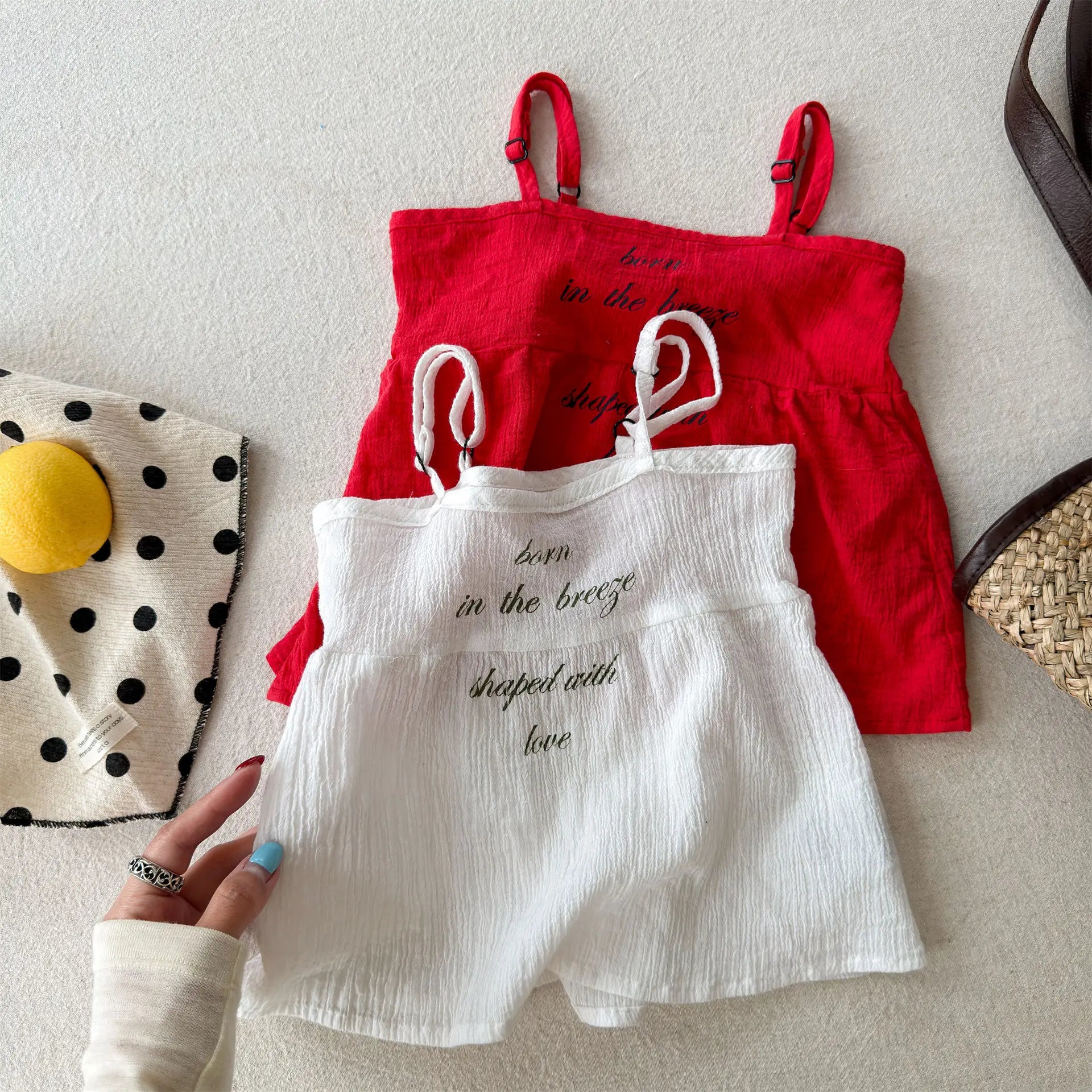 2026 Summer New Children Sleeveless Loose T Shirts Cotton Girls Versatile Sling Vest Toddler Thin Casual Tops Kids Clothes