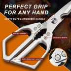 Multi-Purpose Kitchen Scissors, Ultra Sharp Heavy-Duty Cooking Shears, Stainless Steel & Dishwasher Safe - For Meat, Chicken