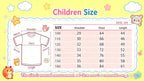 Kpop Cartoon Graphic Girls T-Shirt Casual Round-Neck T-Shirt Suitable for Girls Kids Gift Short Sleeve Tops Children's Clothing