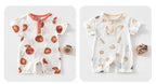 Baby Boys Girls Cotton Jumpsuit Cute Print Breathable 0-24M Toddler Romper Snap Closure Neckline Infant Summer Clothes