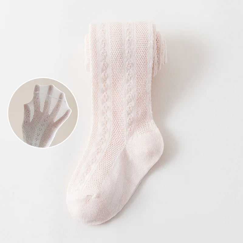 2026 Summer New Baby Pantyhose Newborn Infant leggings Girls Thin Mesh Tights Children Pants 0-8Y