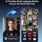 UYUXIO Real Time AI Language Translation Earbuds OWS Translator Headphone with 144 Languages Earphone Ear Buds for Business
