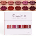 Lips Makeup Cosmetics Kit 10 Colors Matte Lip Gloss Set Velvet Nude High Pigment Matte Liquid Lipstick Set Lasting Easy To Color