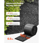 Rubber Mulch Roll 140 x 5.5in for Landscaping Recycled 2 Rolls Mulch Mat