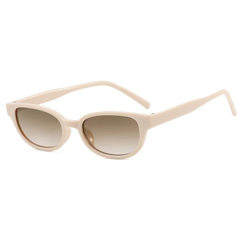 Retro Small Frame Cateye Sunglasses Women Brand Designer Vintage Cat Eye Sun Glasses Shadow for Female UV400 Oculos De Sol