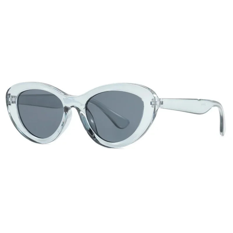 Retro Concave Cat Eye Sunglasses Women Fashion Brand Designer New Sun Glasses Cateye Eyeglasses Shadow for Female