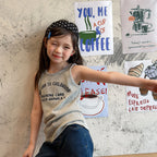 2026 Summer New Children Sleeveless T Shirts Cotton Boys Girls Letter Print Vest Toddler Fashion Casual Tops Kids Clothes