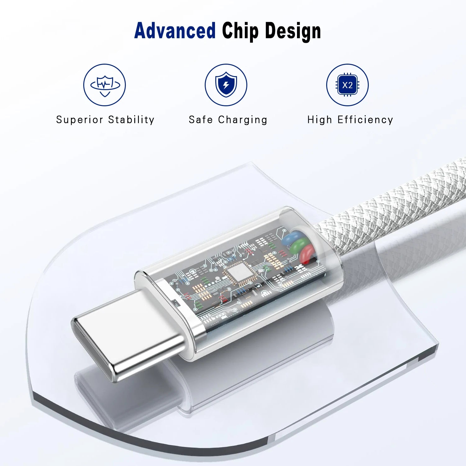 Type C to Type C Fast Charging PD 60W 1m 2m Mobile Phone Date Cable For Iphone15 16 17 Samsung Huawei USB C to C  Charger Cable