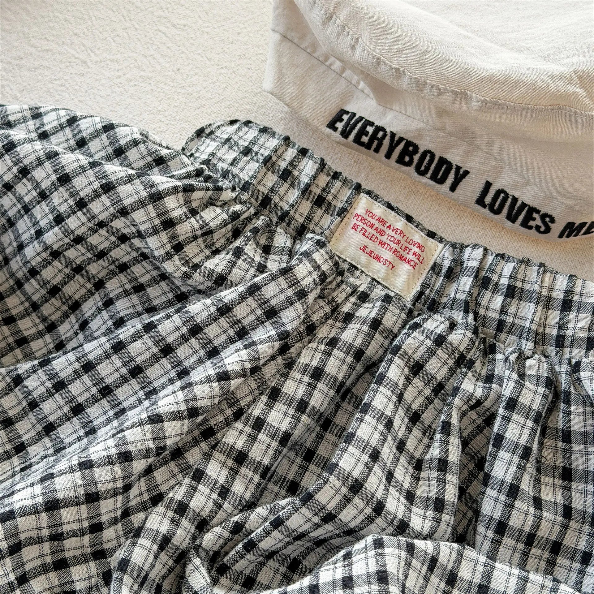 2026 Summer New Children Plaid Shorts Cotton Girls Cute Loose Culottes Kids Fashion Casual Shorts Toddler Clothes