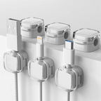 Transparent multi-color data cable fixed hook adhesive magnetic cable organizer