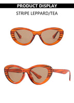 Retro Concave Cat Eye Sunglasses Women Fashion Brand Designer New Sun Glasses Cateye Eyeglasses Shadow for Female