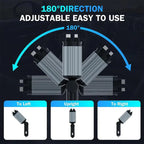 4 in 1 Car Charger with Starry Sky SpotlightRetractable Car Charger with Charging Cable & 2Charging Ports, Universal Car Charger