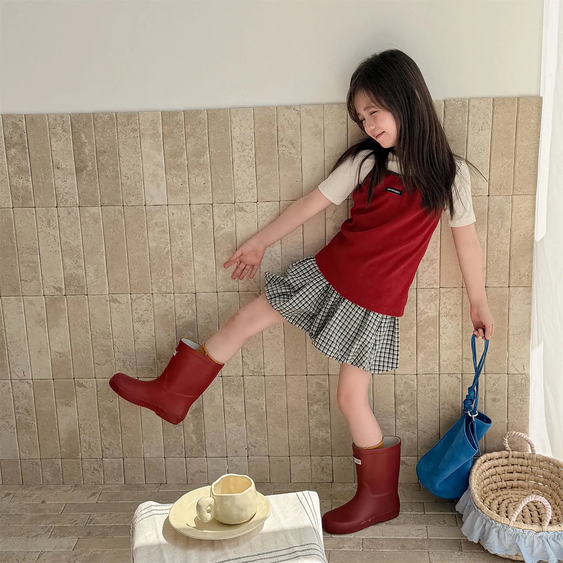 2026 Summer New Children Plaid Shorts Cotton Girls Cute Loose Culottes Kids Fashion Casual Shorts Toddler Clothes