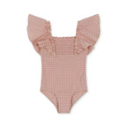 2025 Summer Baby Girls KS Swimwear Sets One Piece Kids swan Swimsuits Holiday Outwear Toddler Girl Sequin Swim Bikini Shorts Cap