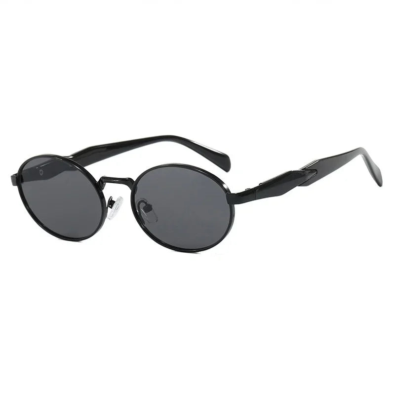 Retro Round Metal Sunglasses Women Glasses New Fashion Leopard Sun Glasses Trendy Brand Designer Eyewear Female Male UV400