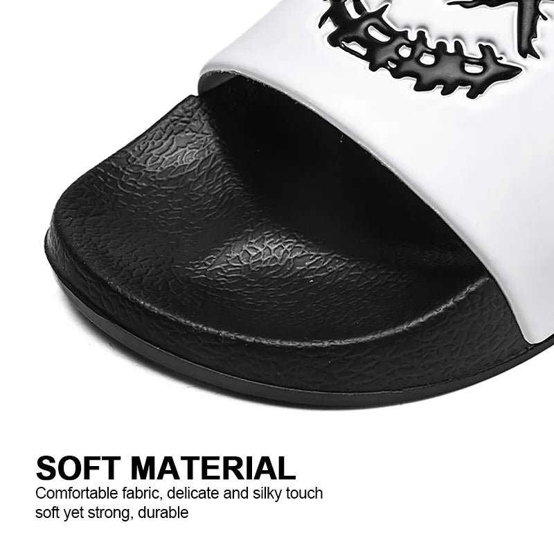 Summer Men Slippers Indoor Outdoor Casual Non-slip Beach Shoes For Women Breathable Home-based Shoe Large Size36-48