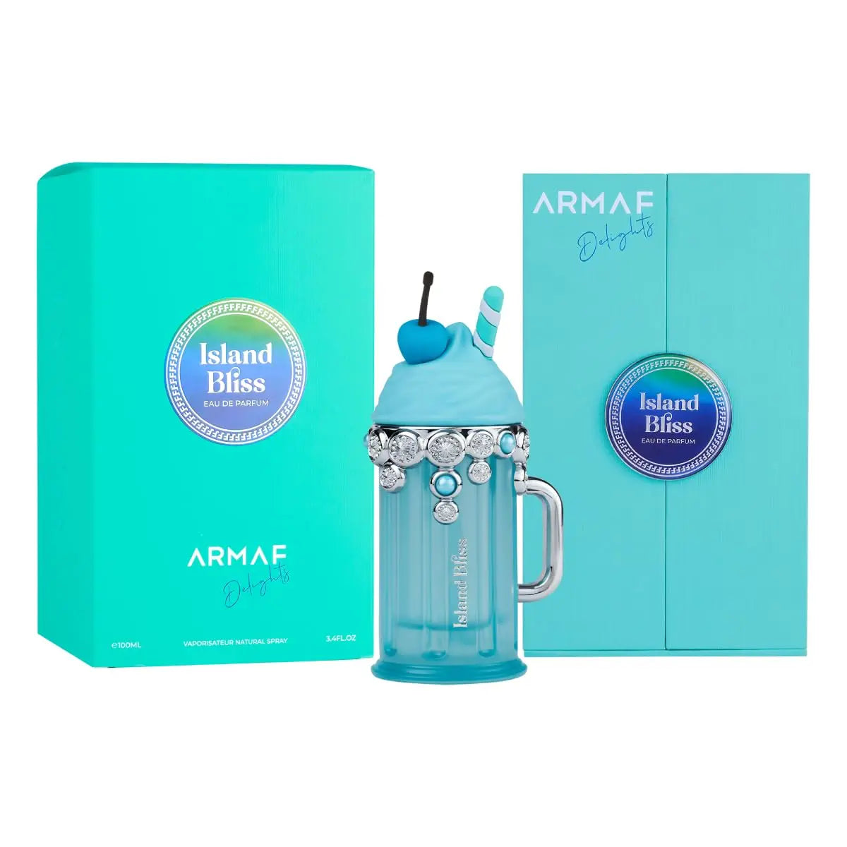 Armaf Delights Island Bliss Men's EDP Spray 3.4oz Long-lasting Coconut Musk Scent Exquisite Packaging Ideal Gift