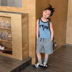 2026 Summer New Children Sleeveless T Shirts Cotton Toddler Girls Casual Vest Baby Thin Letter Print T Shirts Kids Clothes