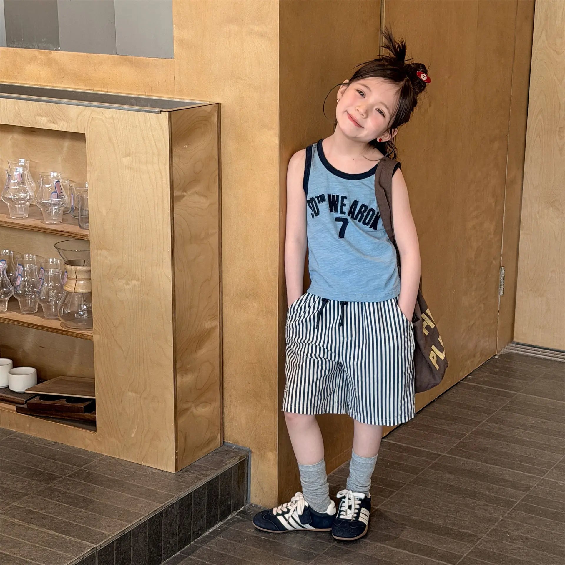 2026 Summer New Children Sleeveless T Shirts Cotton Toddler Girls Casual Vest Baby Thin Letter Print T Shirts Kids Clothes