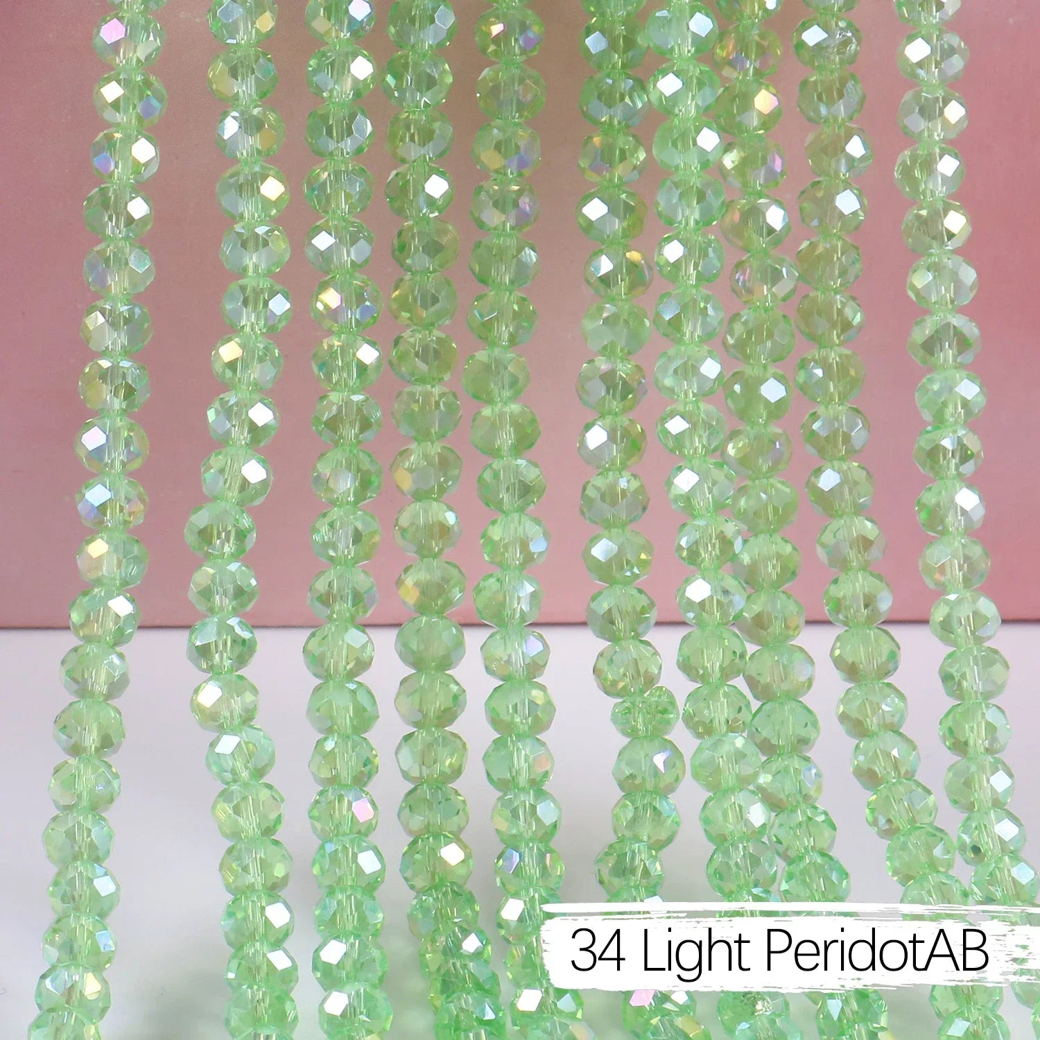 2mm 4mm 6mm 8mm Rondelle Austria Crystal Beads Faceted Glass Beads Loose Spacer Beads for DIY Bracelet Garment Making
