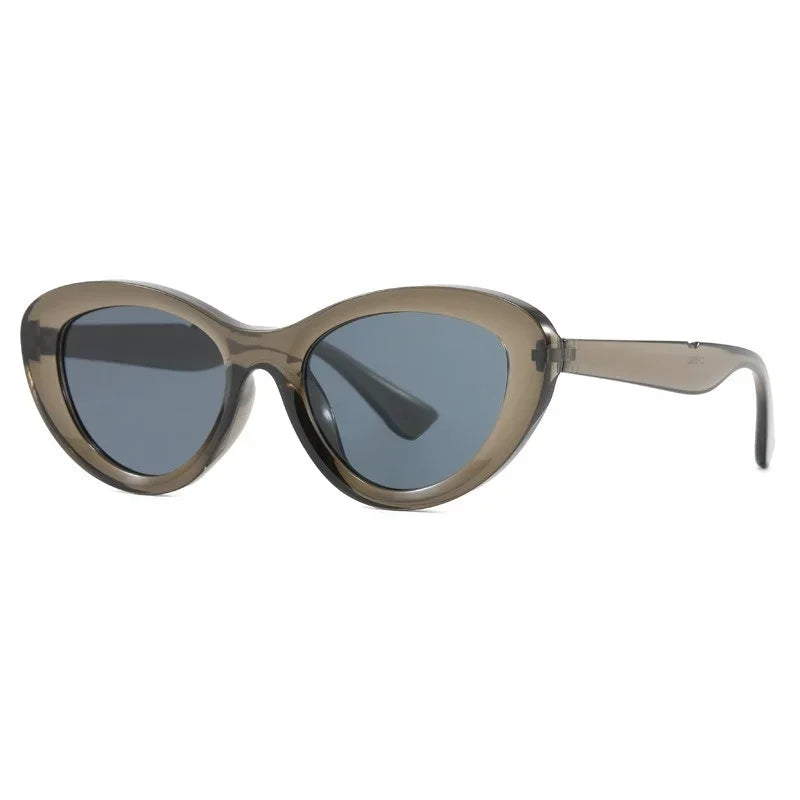 Retro Concave Cat Eye Sunglasses Women Fashion Brand Designer New Sun Glasses Cateye Eyeglasses Shadow for Female