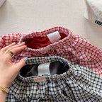 2026 Summer New Children Plaid Shorts Cotton Girls Cute Loose Culottes Kids Fashion Casual Shorts Toddler Clothes