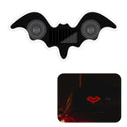 Bat-shaped Universal Solar Power Atmosphere Light Dynamic Gradient LED Fit Car Interior Ambient Light Decoration Accessory RGB